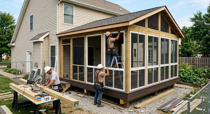 Enclosed Porch Installation in Nashville, TN