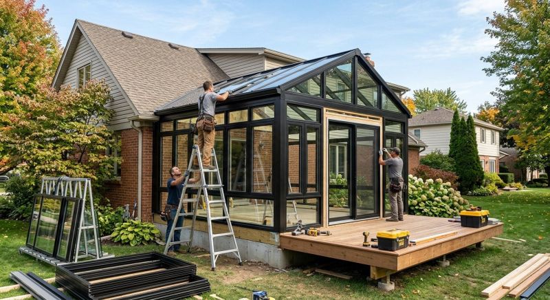 Four Season Room Installation in Longmont, CO